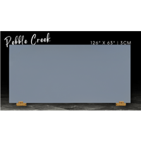 Solstone Quartz Slab 126" x 63" 3cm - Pebble Creek
